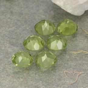 Peridot Gemstones in 4.5 mm (calibrated) Size for Sale, Peridot Stones in Light Green Color