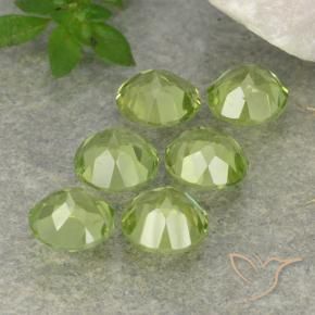 Peridot Gemstones in 4.5 mm (calibrated) Size for Sale, Peridot Stones in Light Green Color