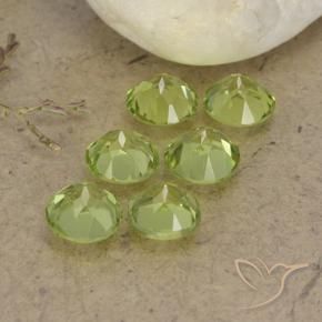 Peridot Gemstones in 4.5 mm (calibrated) Size for Sale, Peridot Stones in Light Lively Green Color