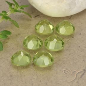 Peridot Gemstones in 4.5 mm (calibrated) Size for Sale, Peridot Stones in Light Lively Green Color