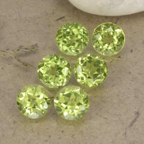 Verde chiaro Peridoto Gem - 0.4ct Sfaccettatura rotonda (ID: 489722)