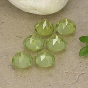 Peridot Gemstones in 4.5 mm (calibrated) Size for Sale, Peridot Stones in Light Green Color
