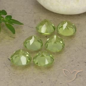 Peridot Gemstones in 4.5 mm (calibrated) Size for Sale, Peridot Stones in Light Lively Green Color