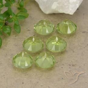 Peridot Gemstones in 4.5 mm (calibrated) Size for Sale, Peridot Stones in Light Green Color