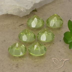 Peridot Gemstones in 4.5 mm (calibrated) Size for Sale, Peridot Stones in Light Lively Green Color