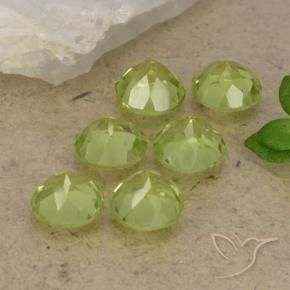 Peridot Gemstones in 4.5 mm (calibrated) Size for Sale, Peridot Stones in Light Lively Green Color