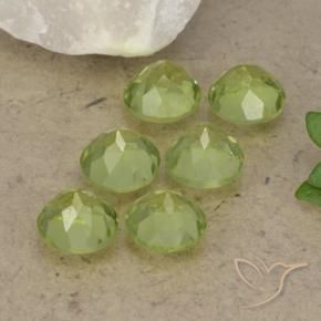 Peridot Gemstones in 4.5 mm (calibrated) Size for Sale, Peridot Stones in Light Lively Green Color