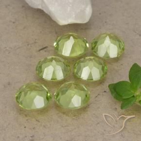 Peridot Gemstones in 4.5 mm (calibrated) Size for Sale, Peridot Stones in Light Lively Green Color