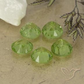 Peridot Gemstones in 6 mm (calibrated) Size for Sale, Peridot Stones in Light Lively Green Color