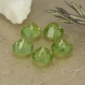 Peridot Gemstones in 6 mm (calibrated) Size for Sale, Peridot Stones in Light Lively Green Color