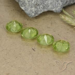 Peridot Gemstones in 6 mm (calibrated) Size for Sale, Peridot Stones in Light Lively Green Color
