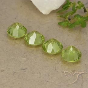 Peridot Gemstones in 6 mm (calibrated) Size for Sale, Peridot Stones in Light Lively Green Color