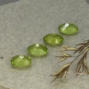 Peridot Gemstones in 8 x 6 mm (calibrated) Size for Sale, Peridot Stones in Medium Green Color