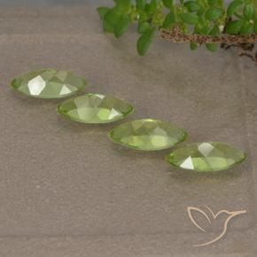 Peridot Gemstones in 7 x 3.6 mm Size for Sale, Peridot Stones in Light Lively Green Color