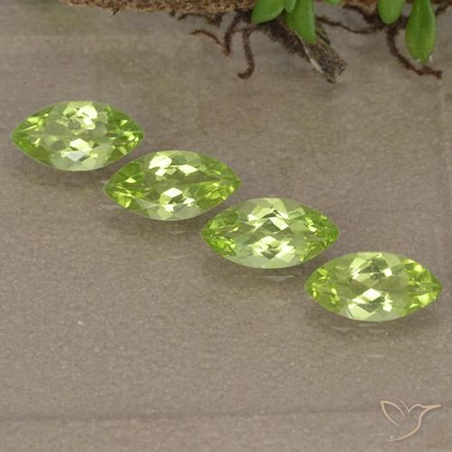 1.48ctw Natural Light Green Peridot, Marquise, VVS-VS
