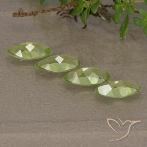 Peridot Gemstones in 7 x 3.6 mm Size for Sale, Peridot Stones in Light Lively Green Color