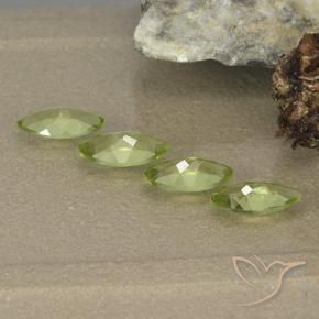 Peridot Gemstones in 6.9 x 3.4 mm Size for Sale, Peridot Stones in Light Lively Green Color
