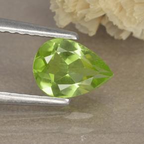 0.7ct Pear Facet Lively Green Peridot Gem for sale 0.7ct Pear Facet Lively Green Peridot Gem (ID: 497223)