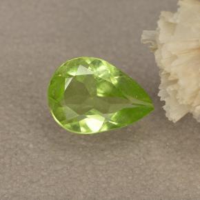 0.6ct Pear Facet Lively Green Peridot Gem for sale 0.6ct Pear Facet Lively Green Peridot Gem (ID: 497225)