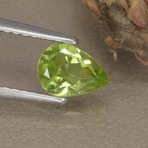 0.6ct Pear Facet Lively Green Peridot Gem for sale 0.6ct Pear Facet Lively Green Peridot Gem (ID: 497231)