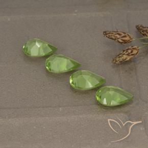 Peridot Gemstones in 7 x 5 mm (calibrated) Size for Sale, Peridot Stones in Medium Green Color