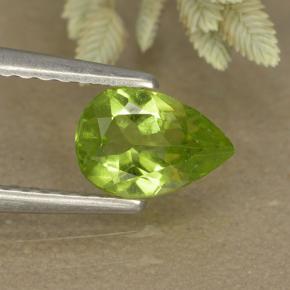 0.6ct Pear Facet Lively Green Peridot for sale thumb image of 0.6ct Pear Facet Lively Green Peridot (ID: 497358)