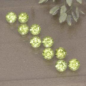0.1ct Round Facet Lively Green Peridot Gem for sale 0.1ct Round Facet Lively Green Peridot Gem (ID: 498198)
