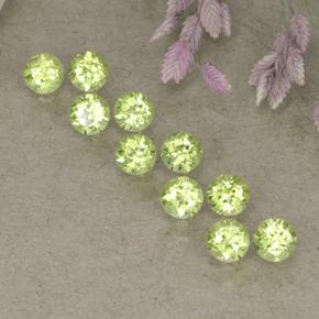 0.1ct Round Facet Lively Green Peridot for sale thumb image of 0.1ct Round Facet Lively Green Peridot (ID: 498235)