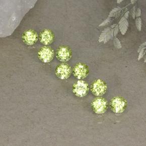 0.1ct Round Facet Lively Green Peridot Gem for sale 0.1ct Round Facet Lively Green Peridot Gem (ID: 498245)