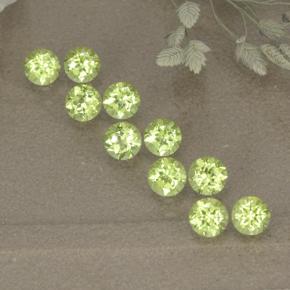 0.1ct Round Facet Lively Green Peridot Gem for sale 0.1ct Round Facet Lively Green Peridot Gem (ID: 498527)