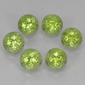 薄いライブリーグリーン ペリドット 宝石 - 0.3ct ラウンドファセット (ID: 500161)