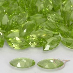 Peridot Gemstones in 6.9 x 3.5 mm Size for Sale, Peridot Stones in Lively Green Color