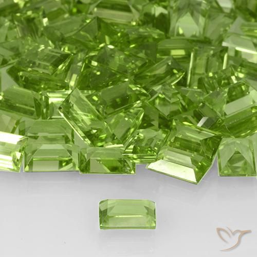 Peridot Gemstones in 6 x 4 mm (calibrated) Size for Sale, Peridot Stones in Medium Green Color