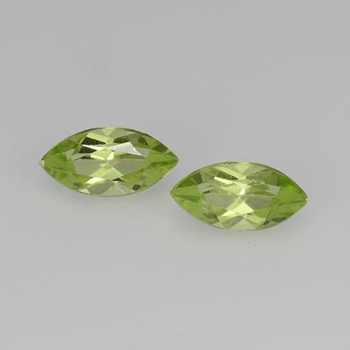Lime Green Peridot Gem - 0.3ct Marquise Facet (ID: 524259)