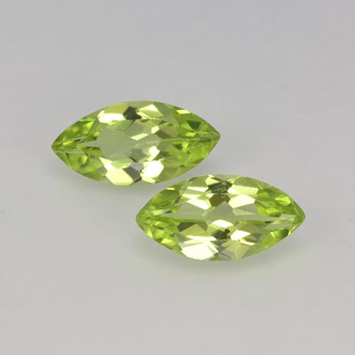 Светло-зеленый Хризолит Камень - 0.4ct Фасетная Маркиза (ID: 524261)