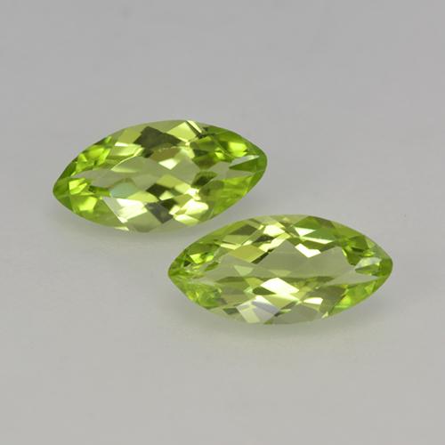 Verde vivo Peridoto Gema - 0.3ct Forma marquesa (ID: 524264)