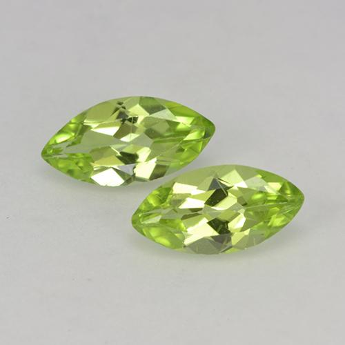 Lively Green Peridot Gem - 0.4ct Marquise Facet (ID: 524268)