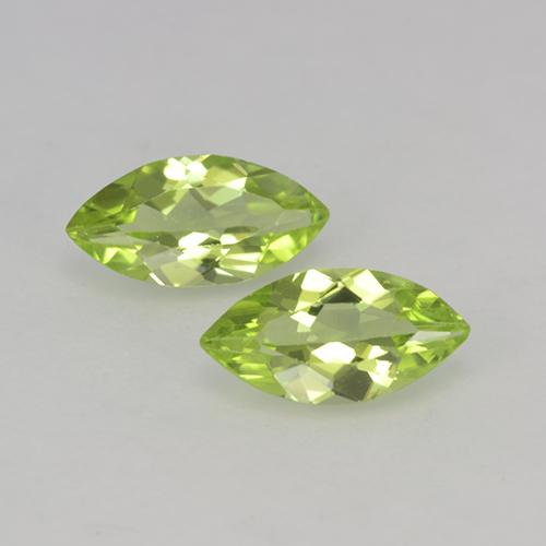 Vert clair Péridot gemme - 0.4ct Marquise facette (ID: 524269)