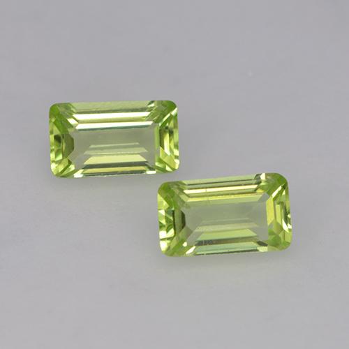 Verde medio Peridoto Gema - 0.3ct Corte octagonal (ID: 524832)