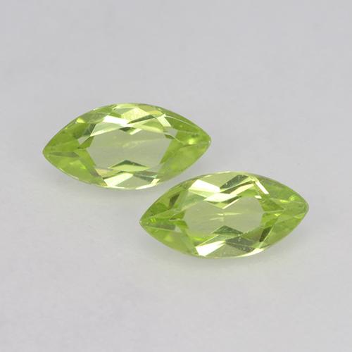 Light Lively Green Хризолит Камень - 0.3ct Фасетная Маркиза (ID: 524878)
