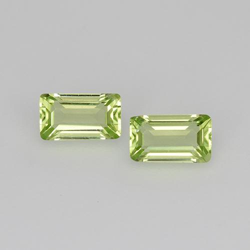 Ярко-зеленый Хризолит Камень - 0.3ct Восьмиугольная ступенчатая огранка (ID: 525116)