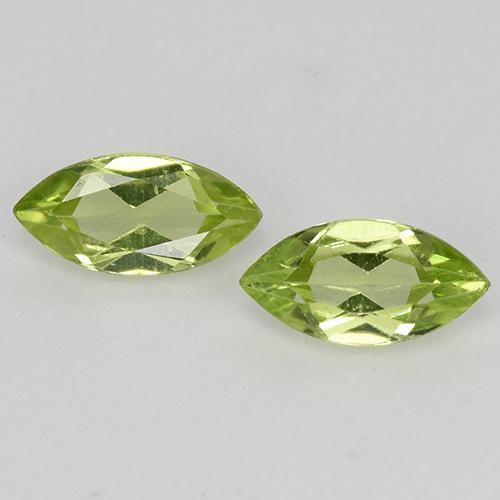 Lively Green Peridot Gem - 0.2ct Marquise Facet (ID: 525299)