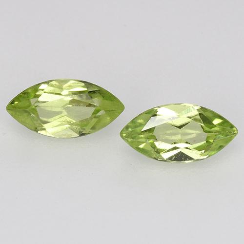 Light Lively Green Peridot Gem - 0.3ct Marquise Facet (ID: 525302)