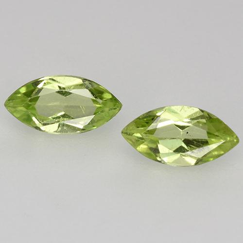 Vert éclatant Péridot gemme - 0.2ct Marquise facette (ID: 525305)