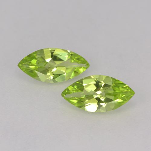 Lively Green Peridot Gem - 0.5ct Marquise Facet (ID: 525537)