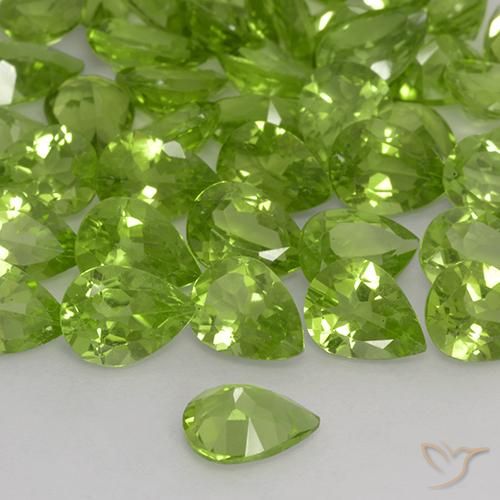 Peridot Gemstones in 8 x 6 mm (calibrated) Size for Sale, Peridot Stones in Yellowish Green Color