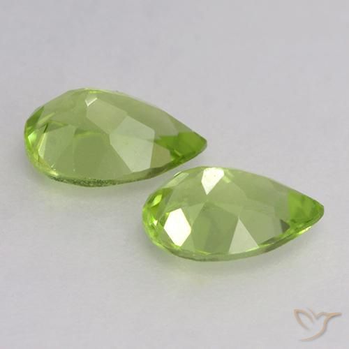 Peridot Gemstones in 6.1 x 4.2 mm Size for Sale, Peridot Stones in Light Lively Green Color
