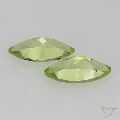 Peridot Gemstones in 8.1 x 4.1 mm Size for Sale, Peridot Stones in Light Lively Green Color