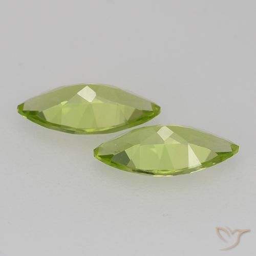 Peridot Gemstones in 8 x 4.1 mm Size for Sale, Peridot Stones in Lively Green Color