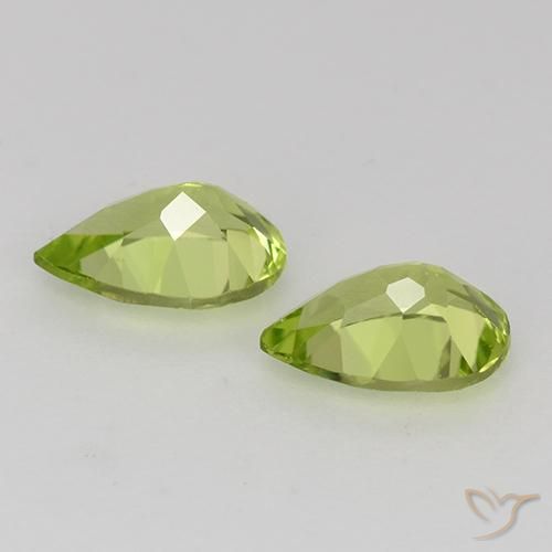 Peridot Gemstones in 6 x 4 mm (calibrated) Size for Sale, Peridot Stones in Light Green Color